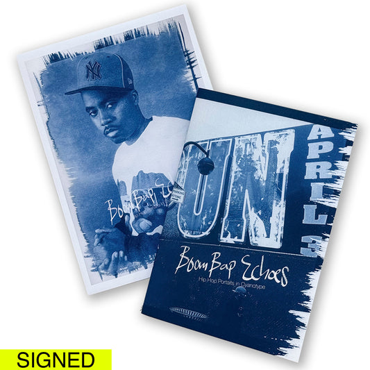Boom Bap Echoes - Hip-Hop Portraits in Cyanotype