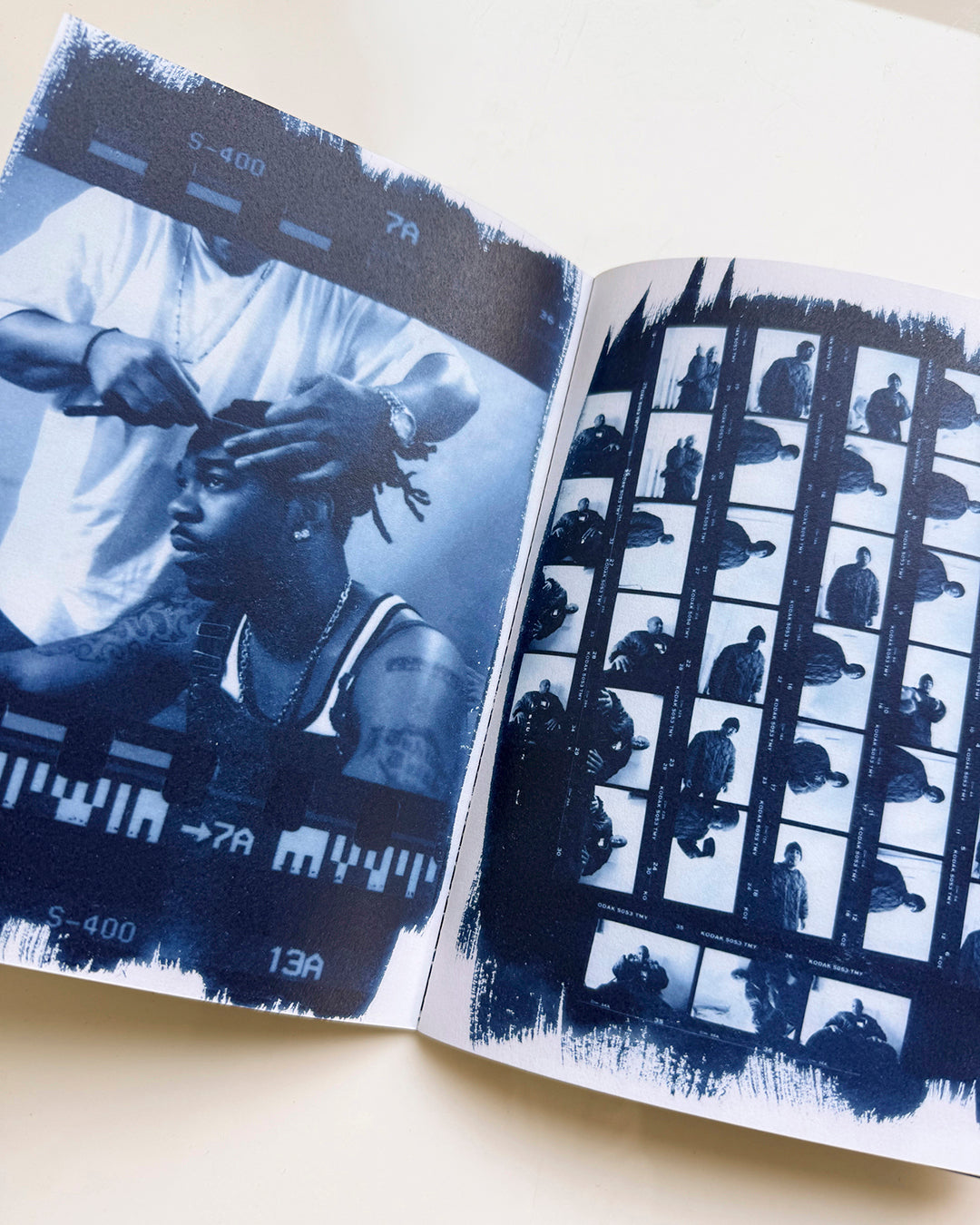 Boom Bap Echoes - Hip-Hop Portraits in Cyanotype