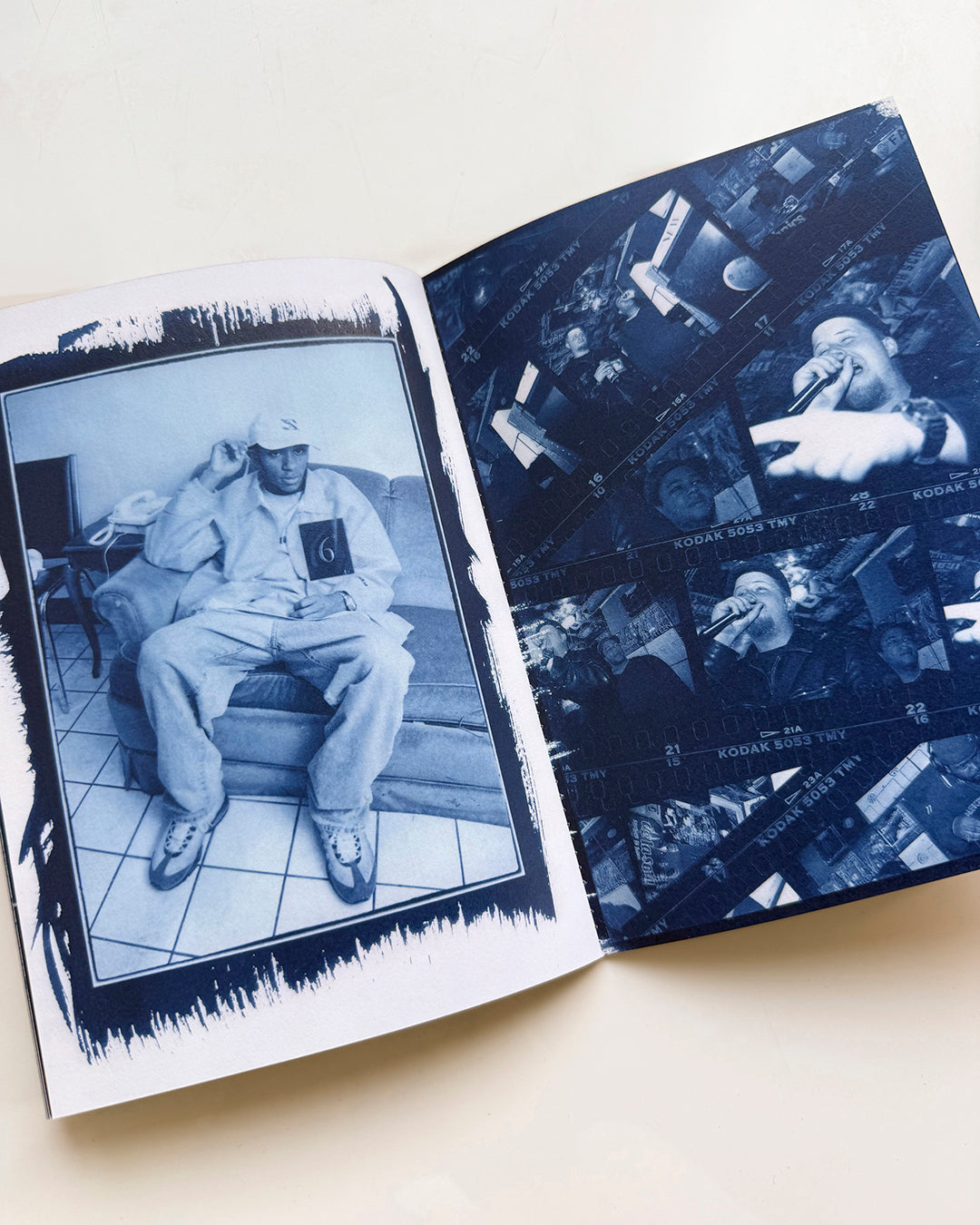 Boom Bap Echoes - Hip-Hop Portraits in Cyanotype