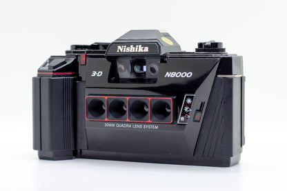 Nishika N8000 3D 35mm Film Camera + Flash  IN ORIGINAL BOX