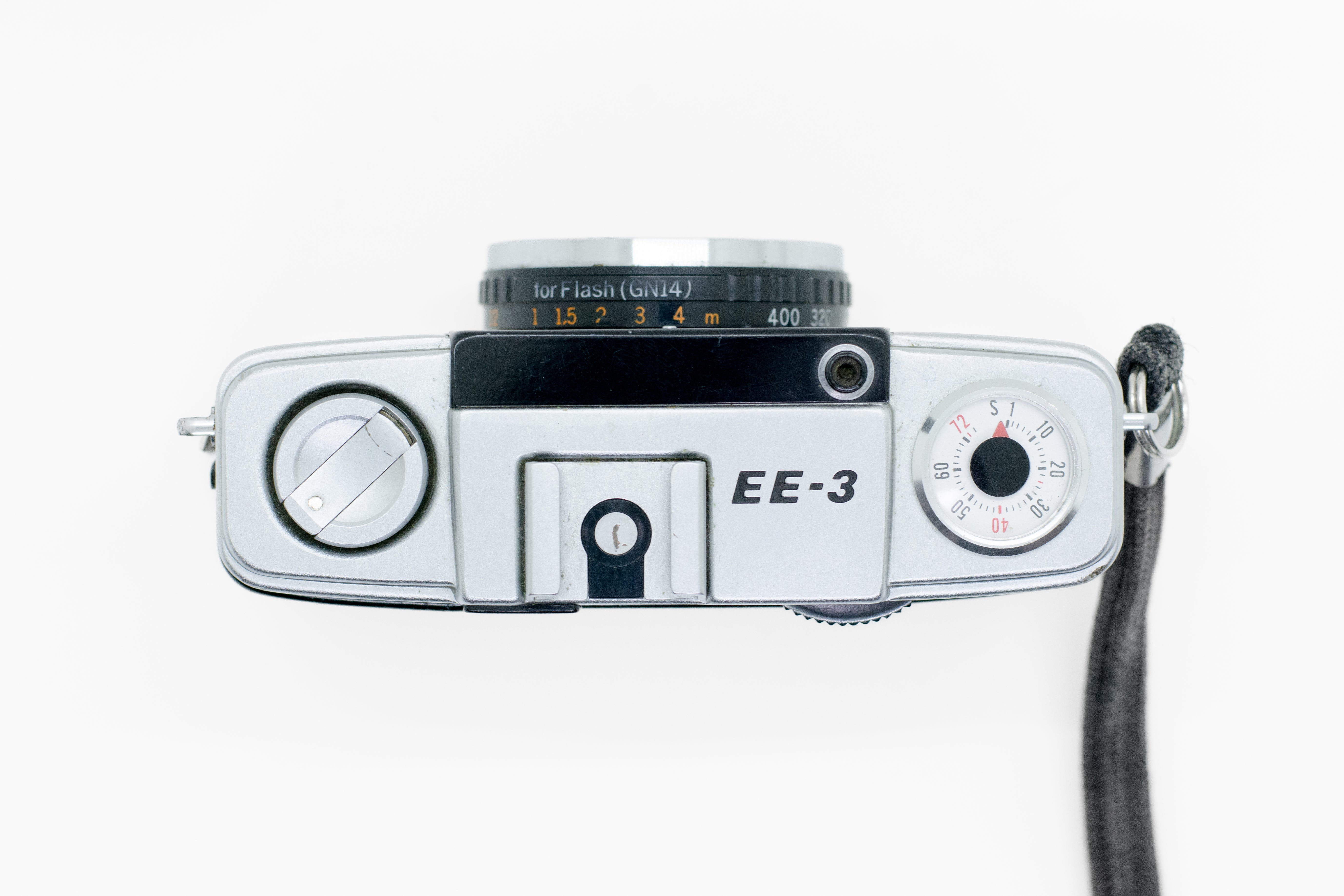 OLYMPUS PEN EE-3 White Half Frame Film Camera