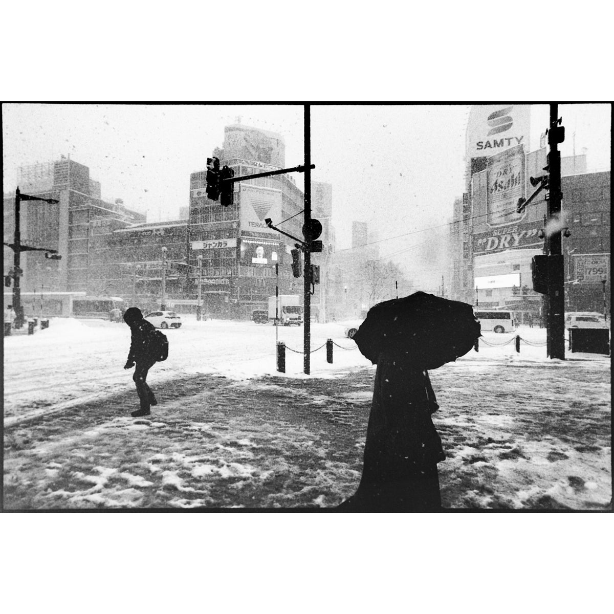 Snow Morning in Susukino
